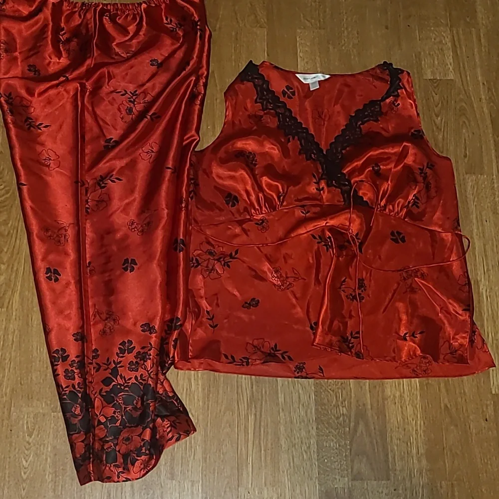 Japanese Cherry Blossom plus size pajama set - Picture 2 of 2